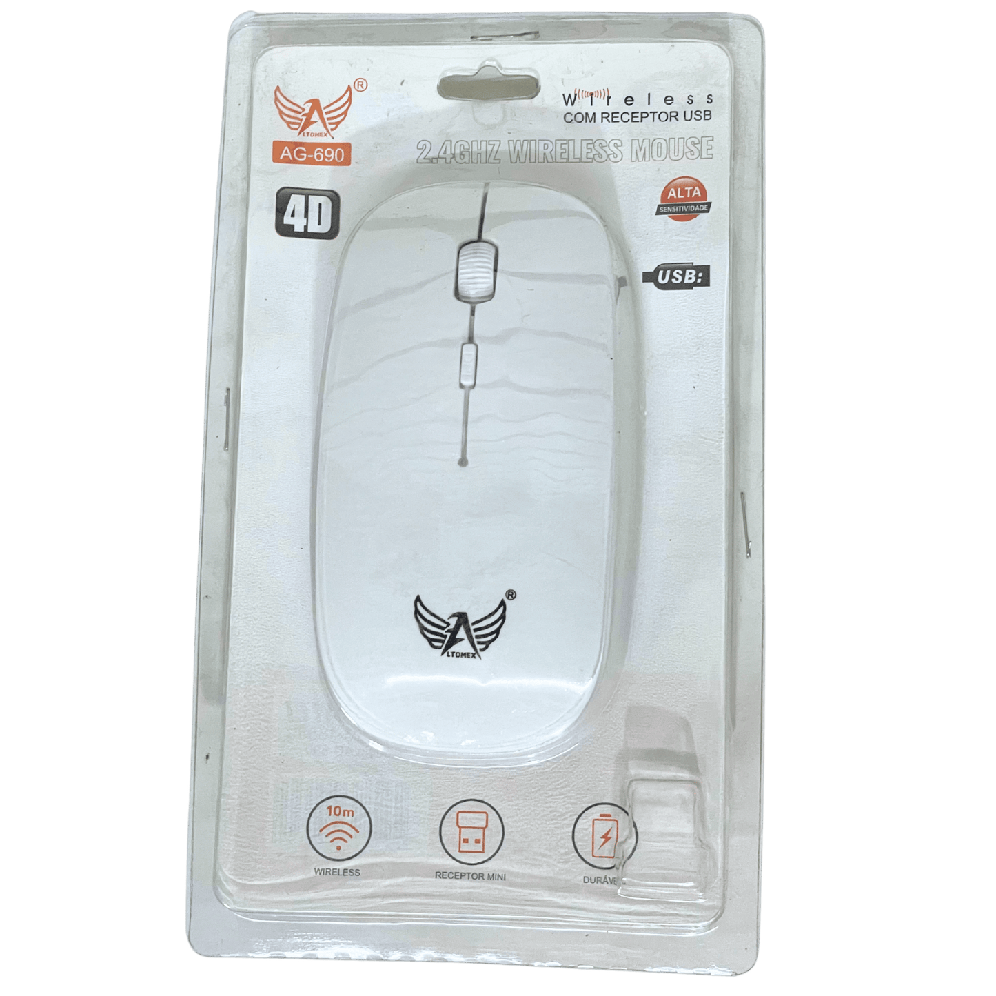 Mouse sem Fio Cartelado AG-690