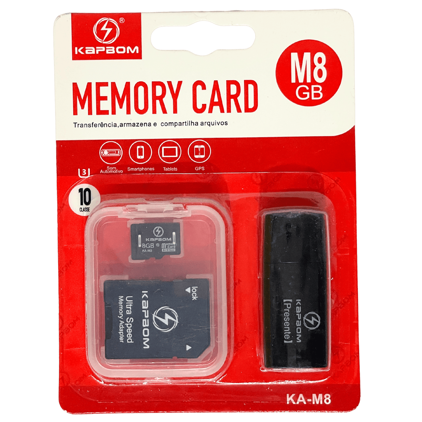 Cartão de Memória 8gb com Adaptador KA-M8