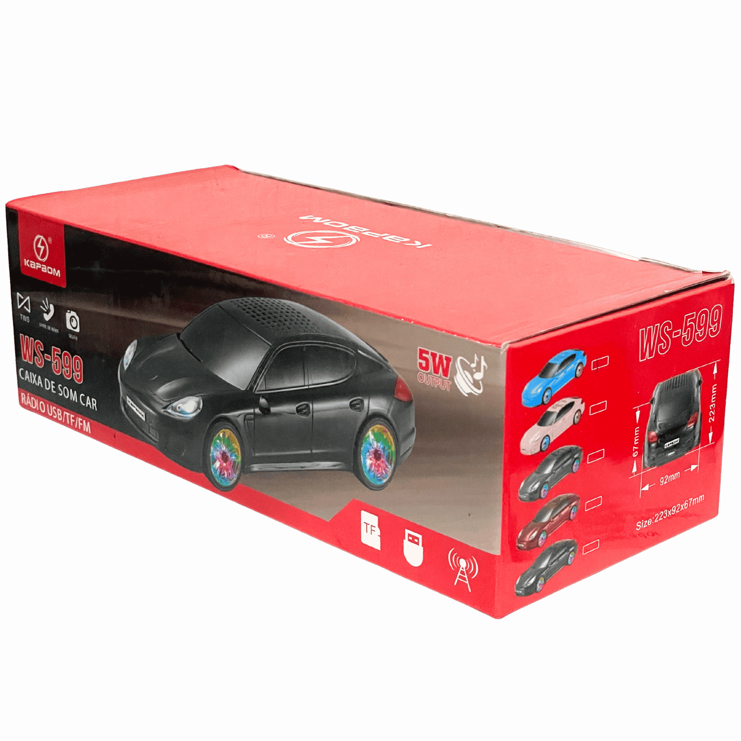 Caixa de Som Kapbom Carro WS-599