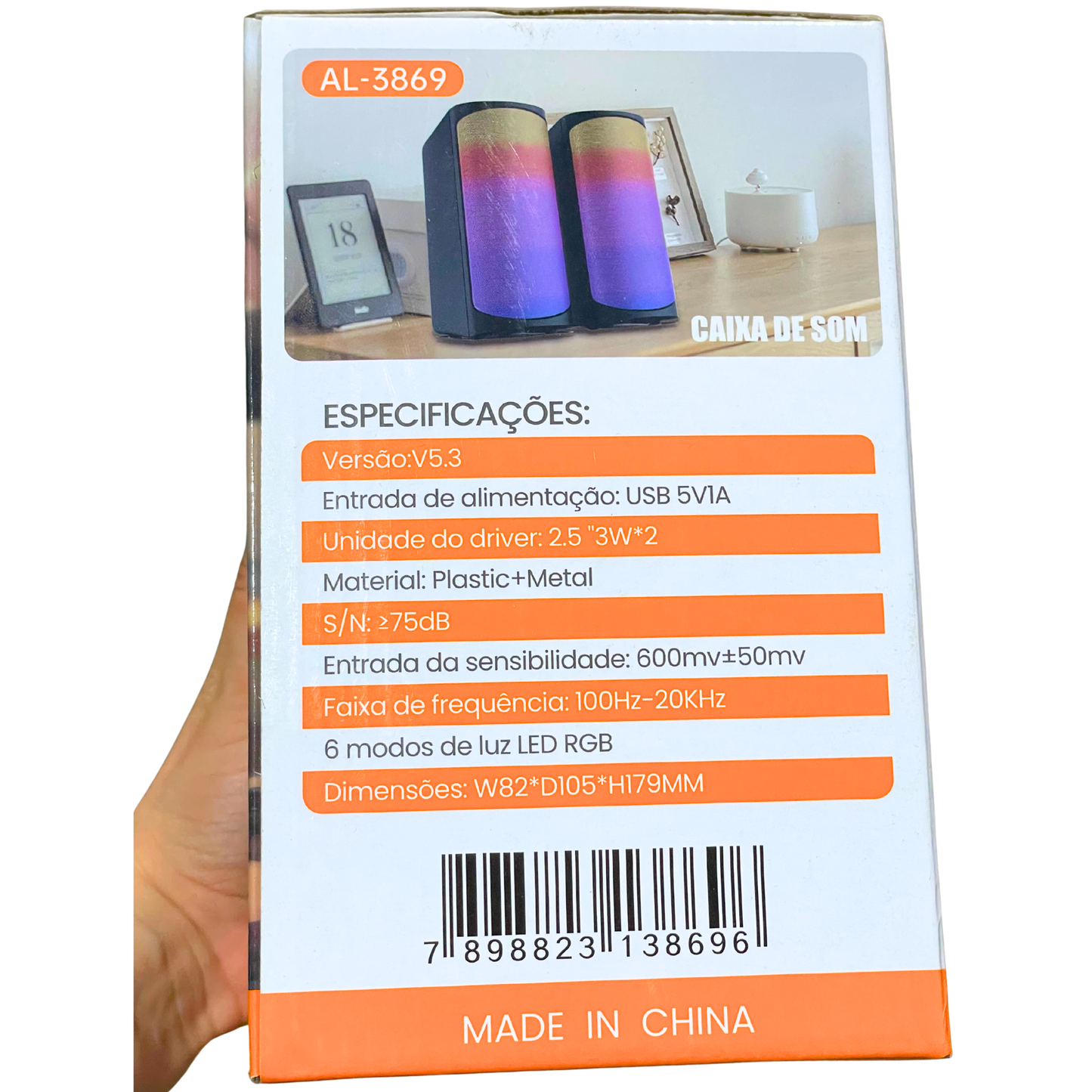 Caixa de Som para PC Computador AL-3869