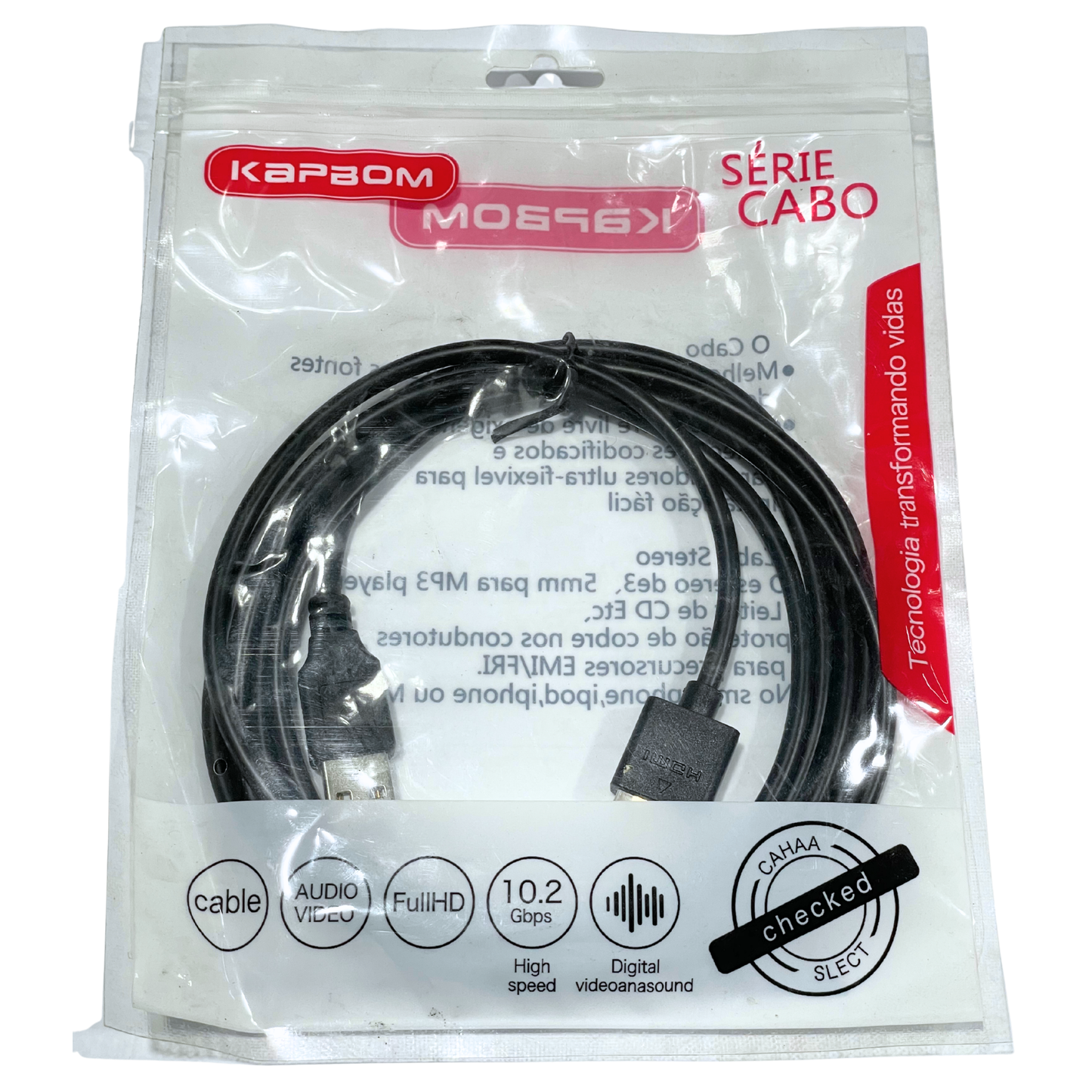 Cabo HDMI/USB Kapbom