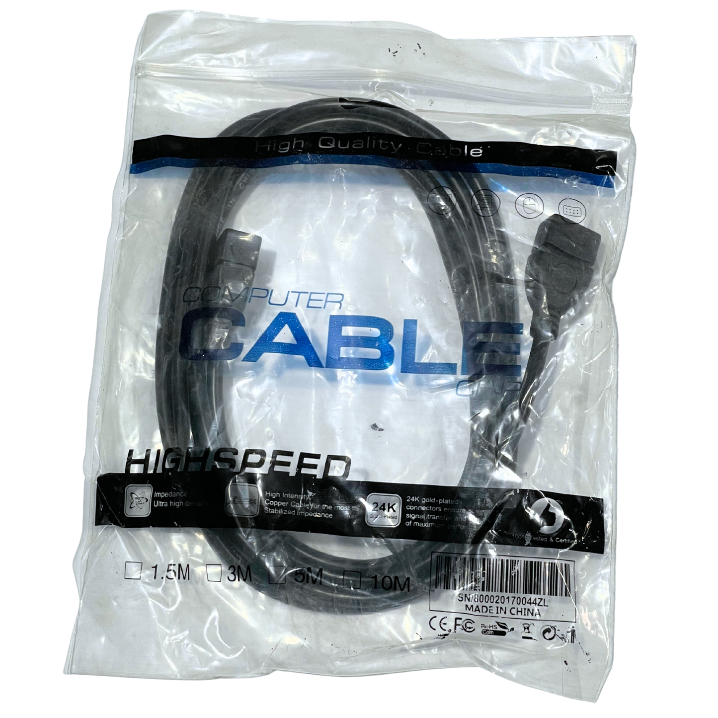 Cabo USB/USB Fêmea