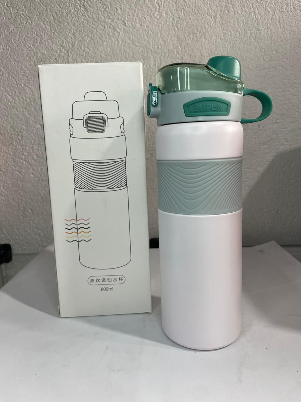 Garrafa Térmica 800ml — Mantém Bebidas Quentes ou Frias por Longo Período