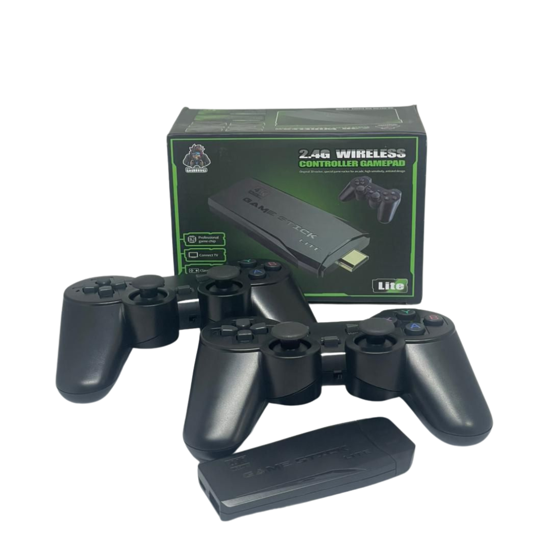 Game Stick com 2 Controles Sem Fio – Mais de 15.000 Jogos Retrô