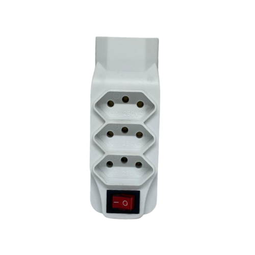 Extensor de Tomadas com Interruptor – 4 Saídas de 10W