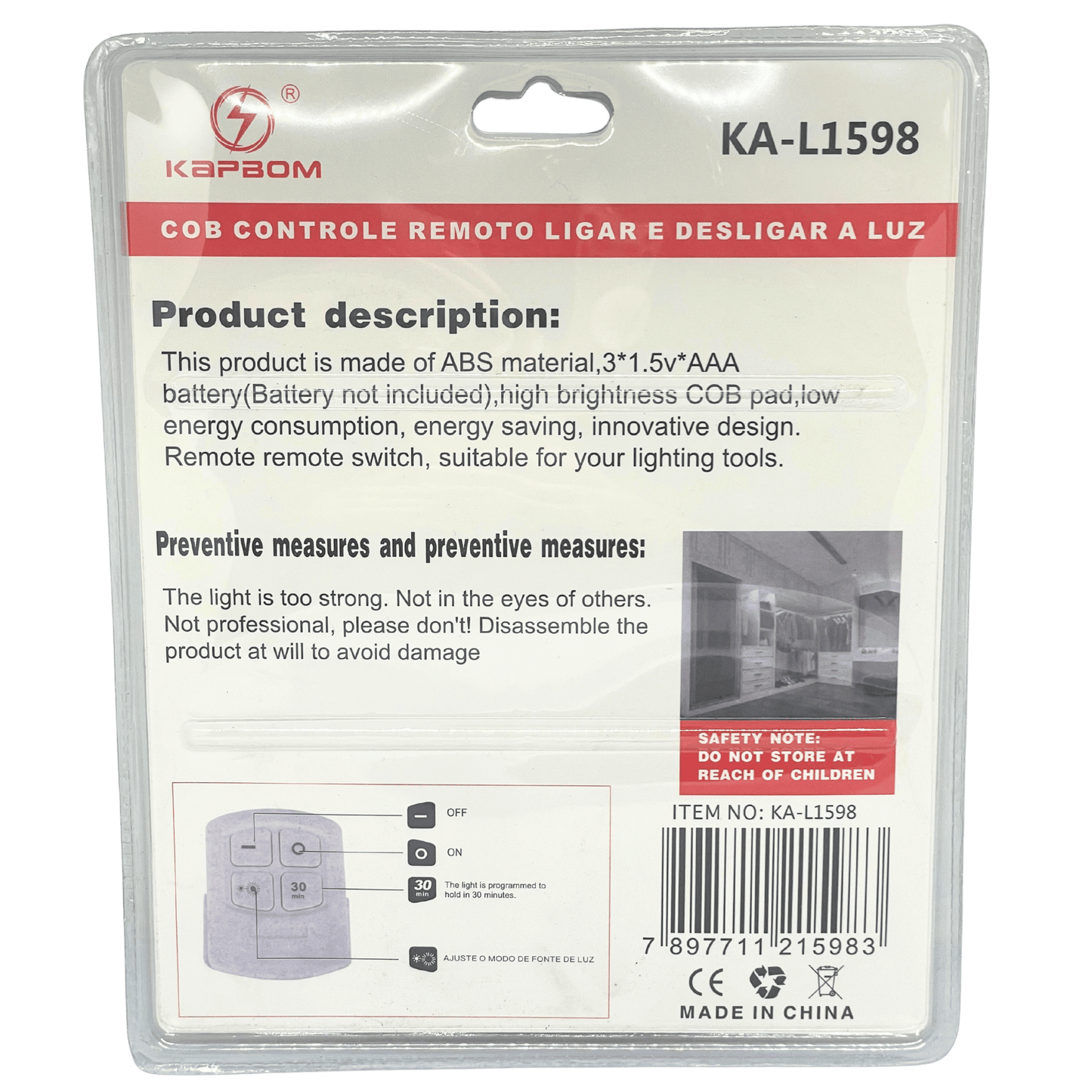 Luzes LED com Controle Remoto KA-L1598