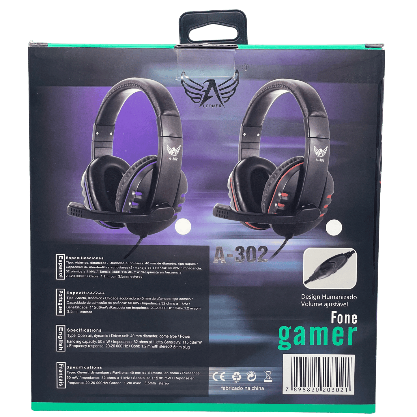 Fone Gamer Altomex A-302 P2 AUXILIAR