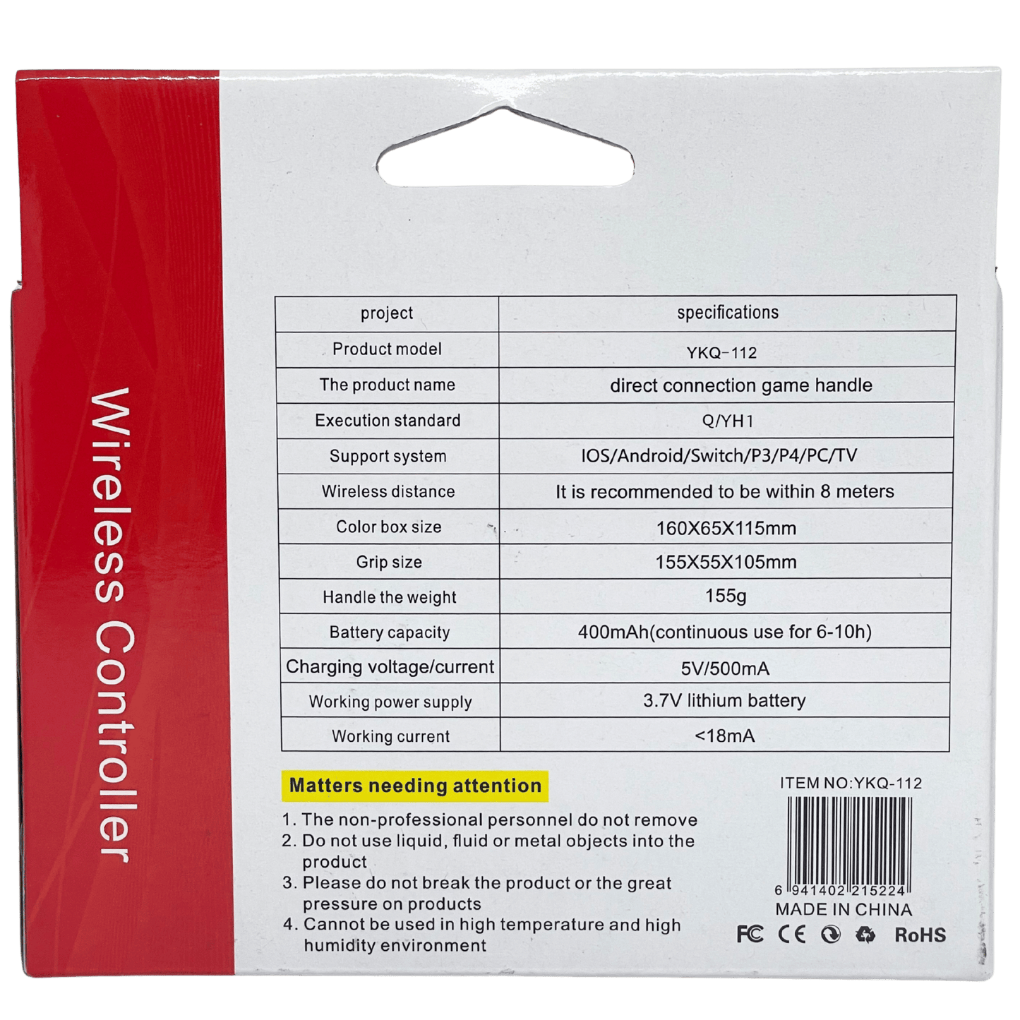 Controle para Jogos de Celular Lukton YKQ-112