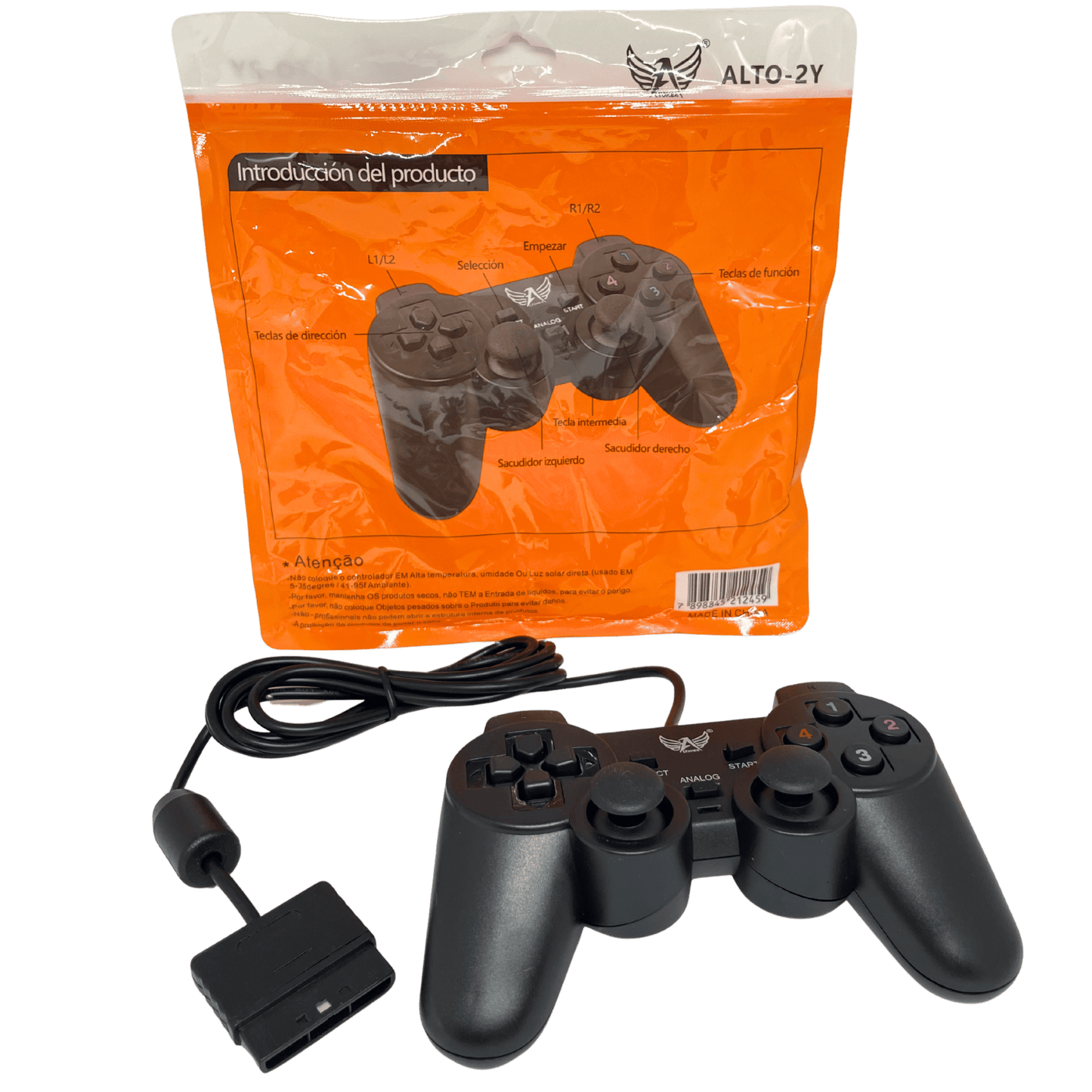 Controle para PS2 Play2 com Fio ALTO-2Y