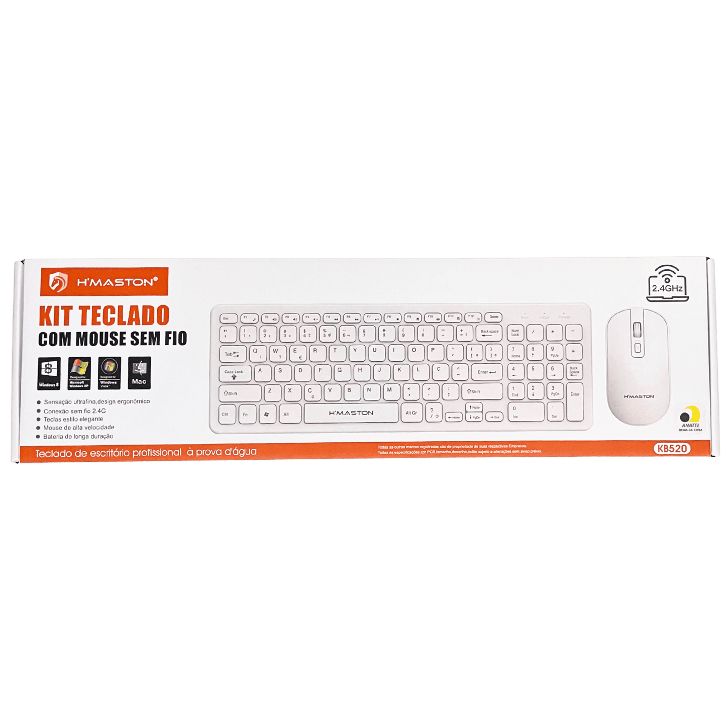 Teclado com Mouse sem Fio Hmaston KB-520