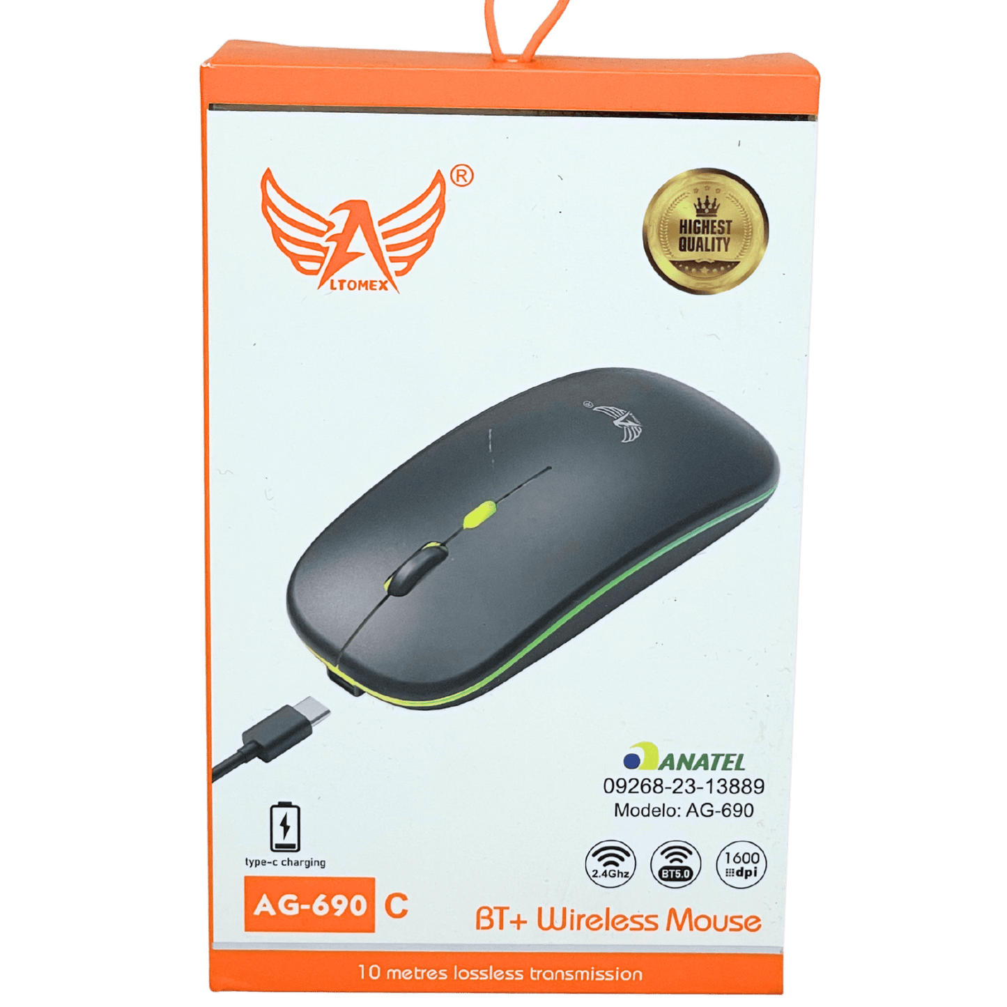 Mouse sem Fio com LED AG-690