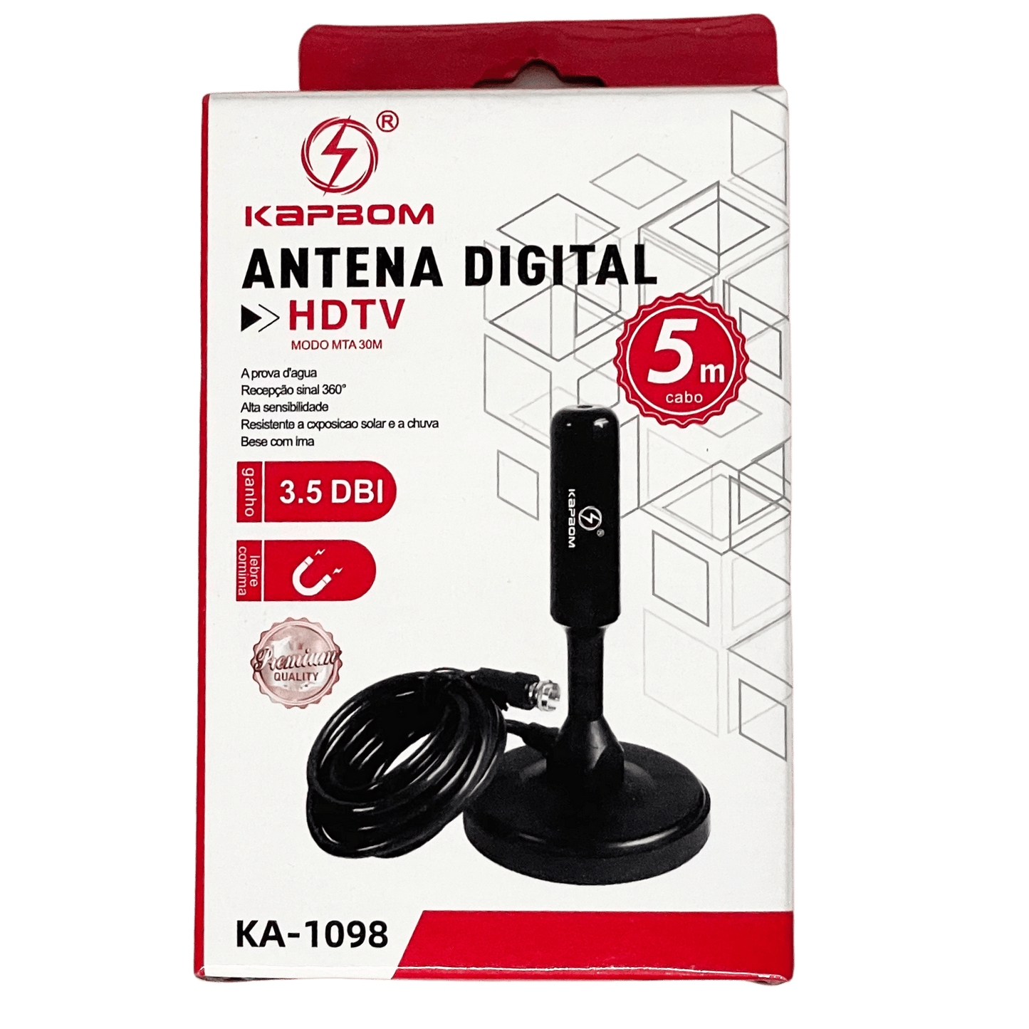Antena Digital 5 metros KA-1098 ou CB-12