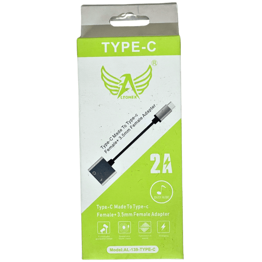 Adap. Tipo C para Fone+Carregador - AL-139-TYPE-C