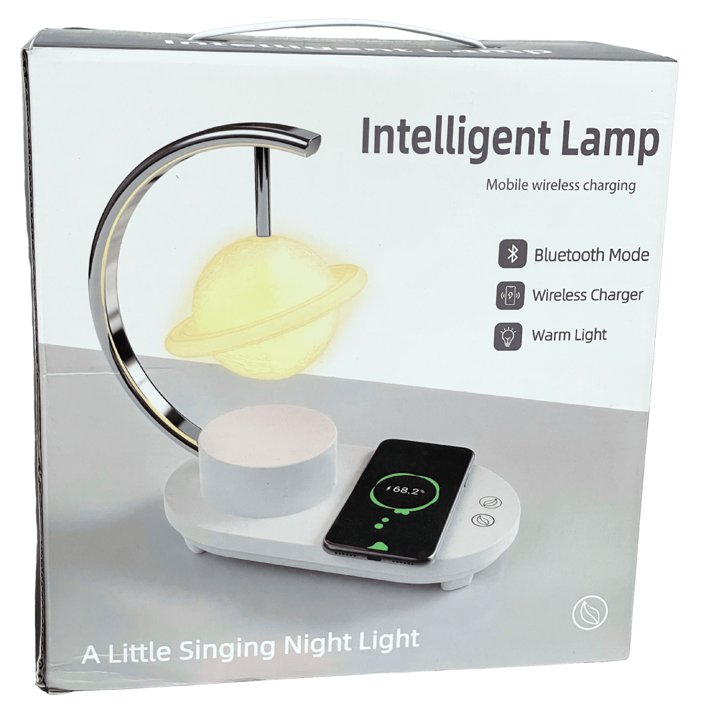 Luminária com Carergador de Indução e Bluetooth