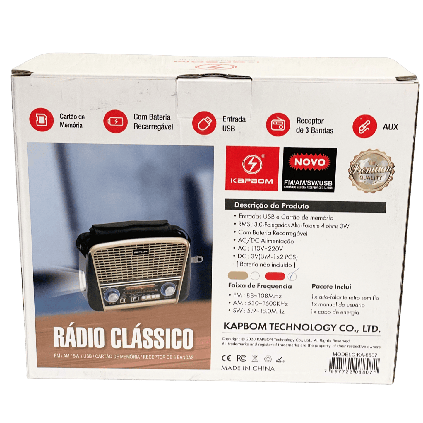 Rádio Kapbom KA-8807