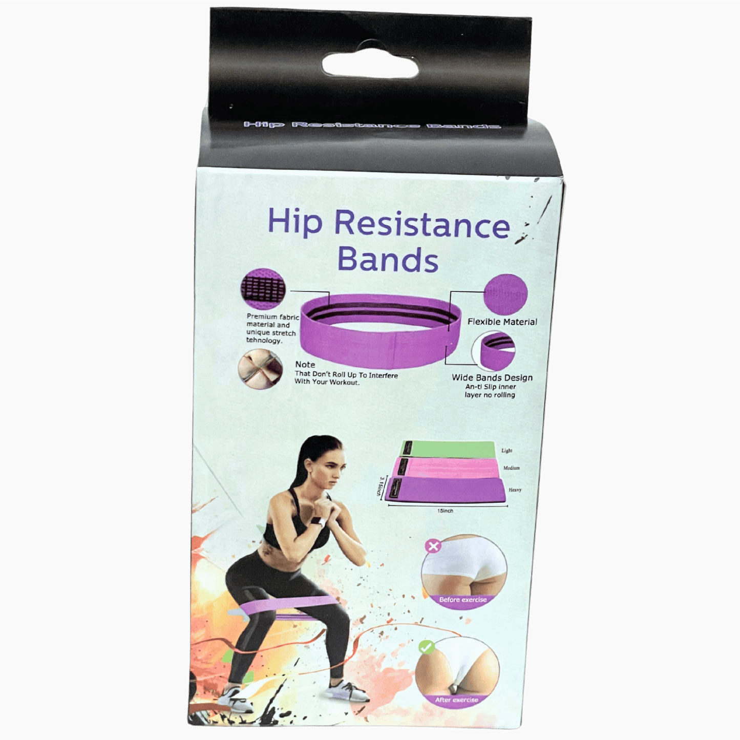Kit 3 Faixas para Treino Fitness