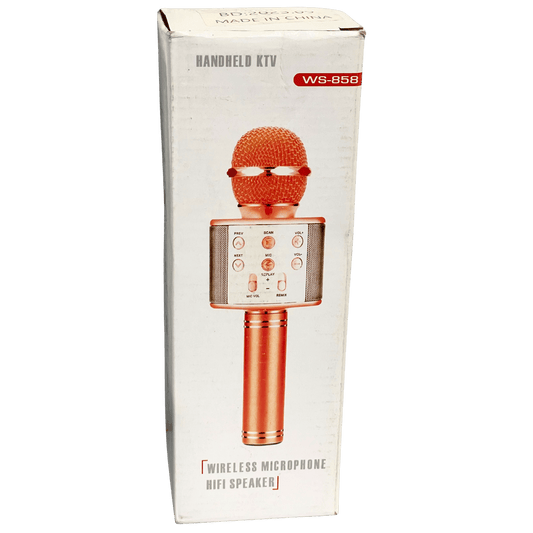 Caixa de Som Microfone WS-858