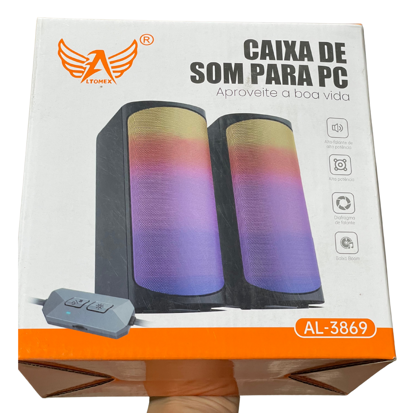 Caixa de Som para PC Computador AL-3869