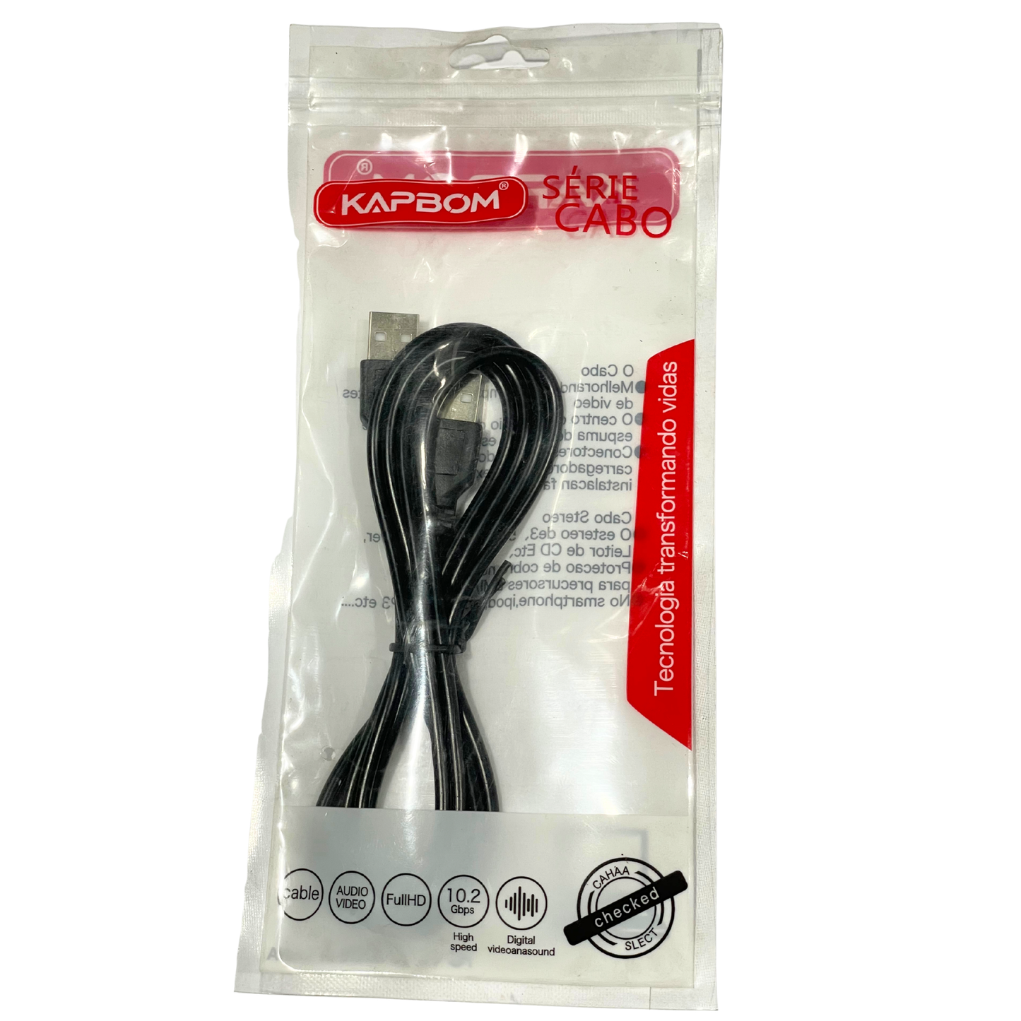 Cabo USB/USB Macho Kapbom