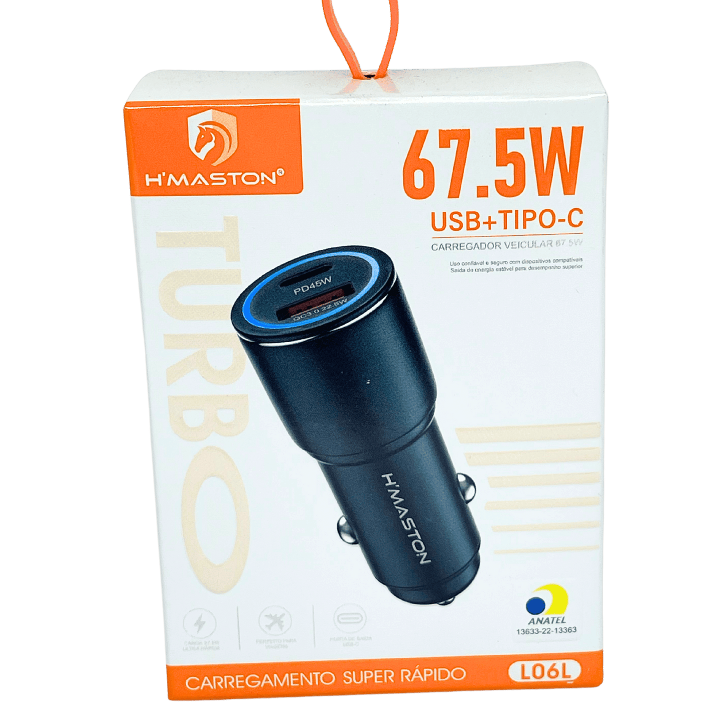 Fonte Veicular Usb e Tipo C Hmaston L06L