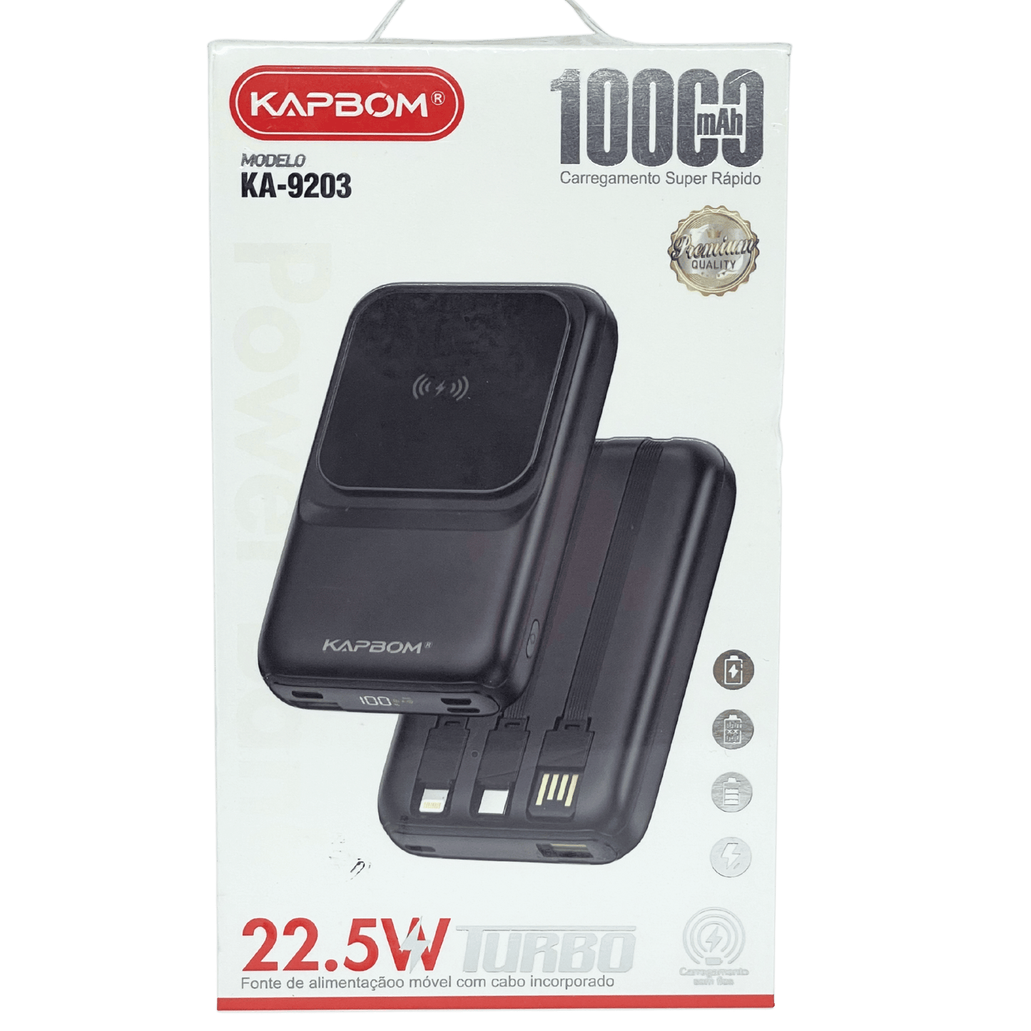 Bateria Portátil 10000mAh Powerbank KA-9203