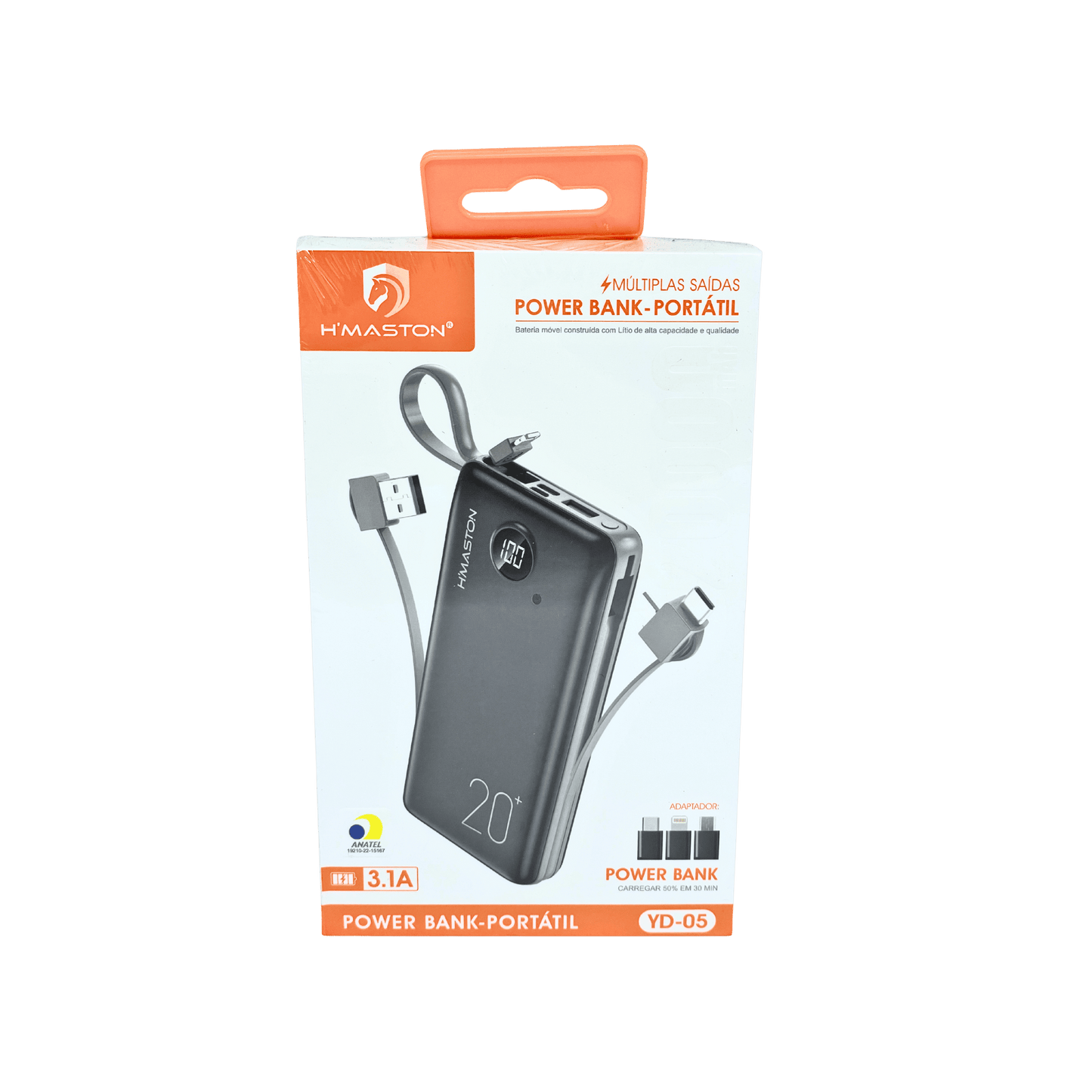 Bateria Portátil 20000mAh Powerbank YD-05 Hmaston