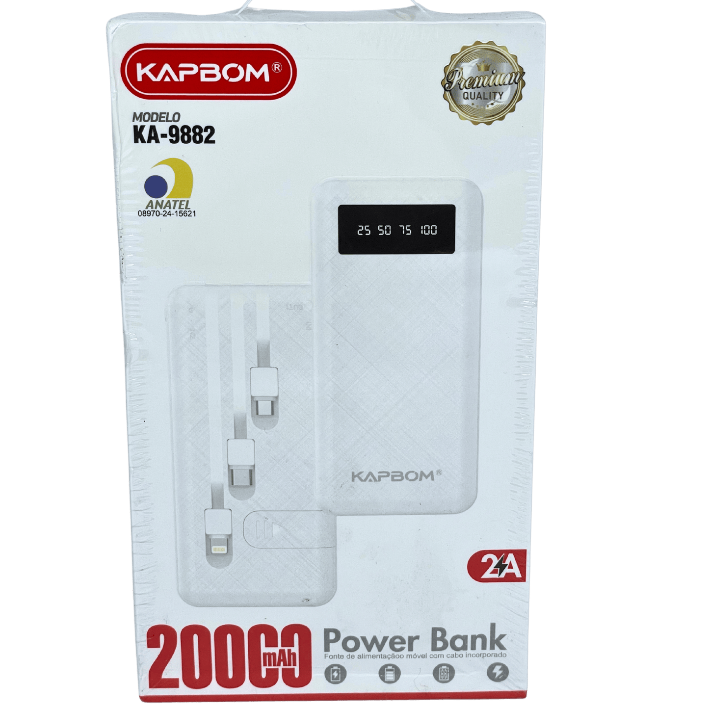 Bateria Portátil 20000mAh Powerbank KA-9882