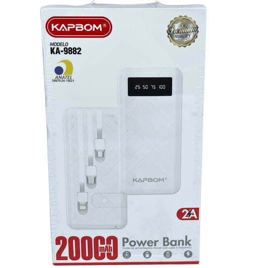 Bateria Portátil 20000mAh Powerbank KA-9882