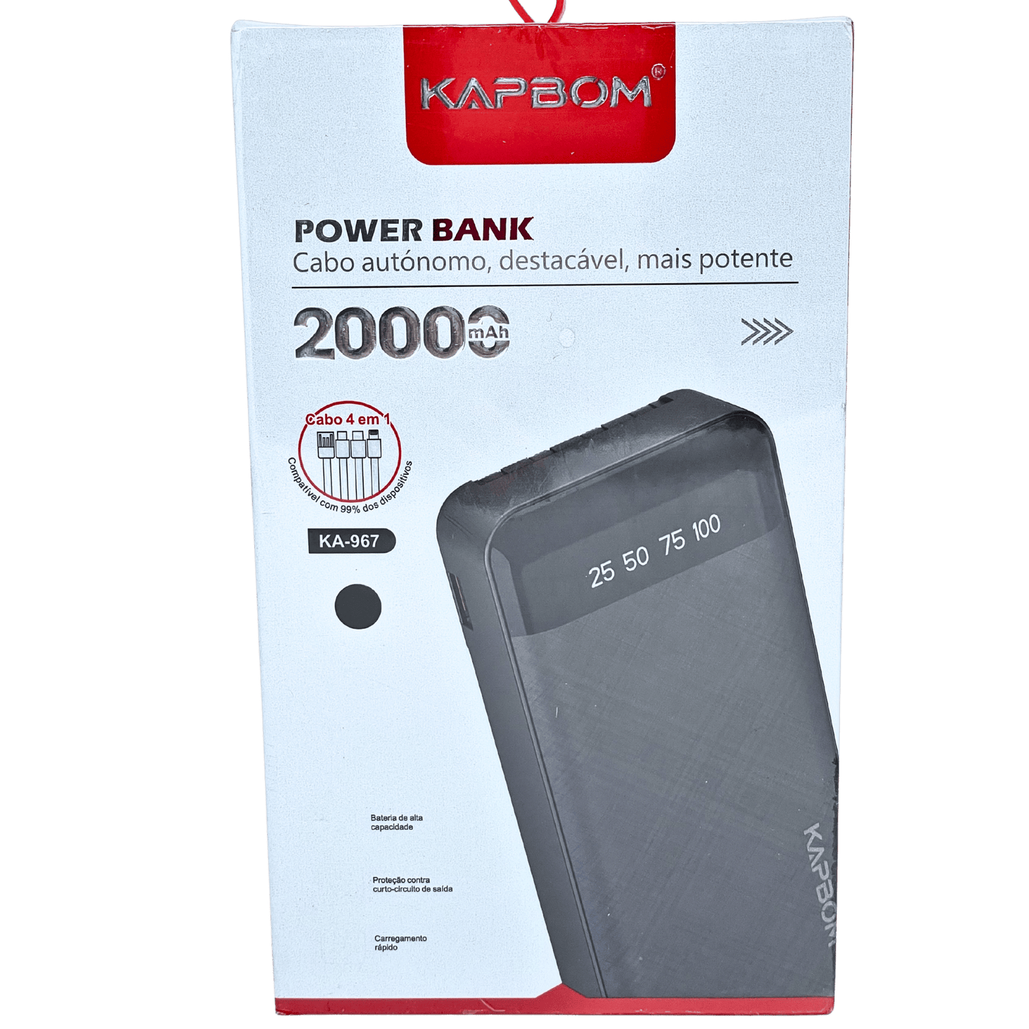 Bateria Portatil 20000mAh Powerbank KA-967