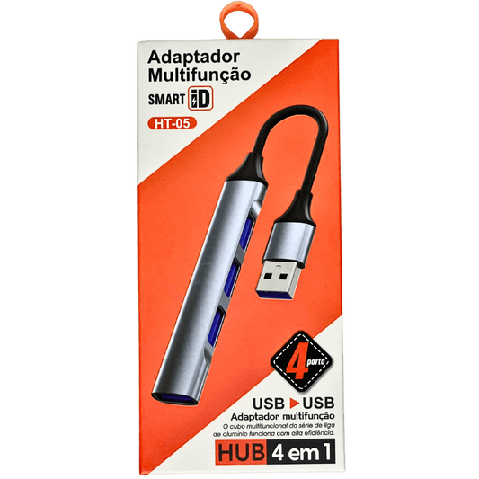 Hub 4 em 1 - 4 portas USB HT-05