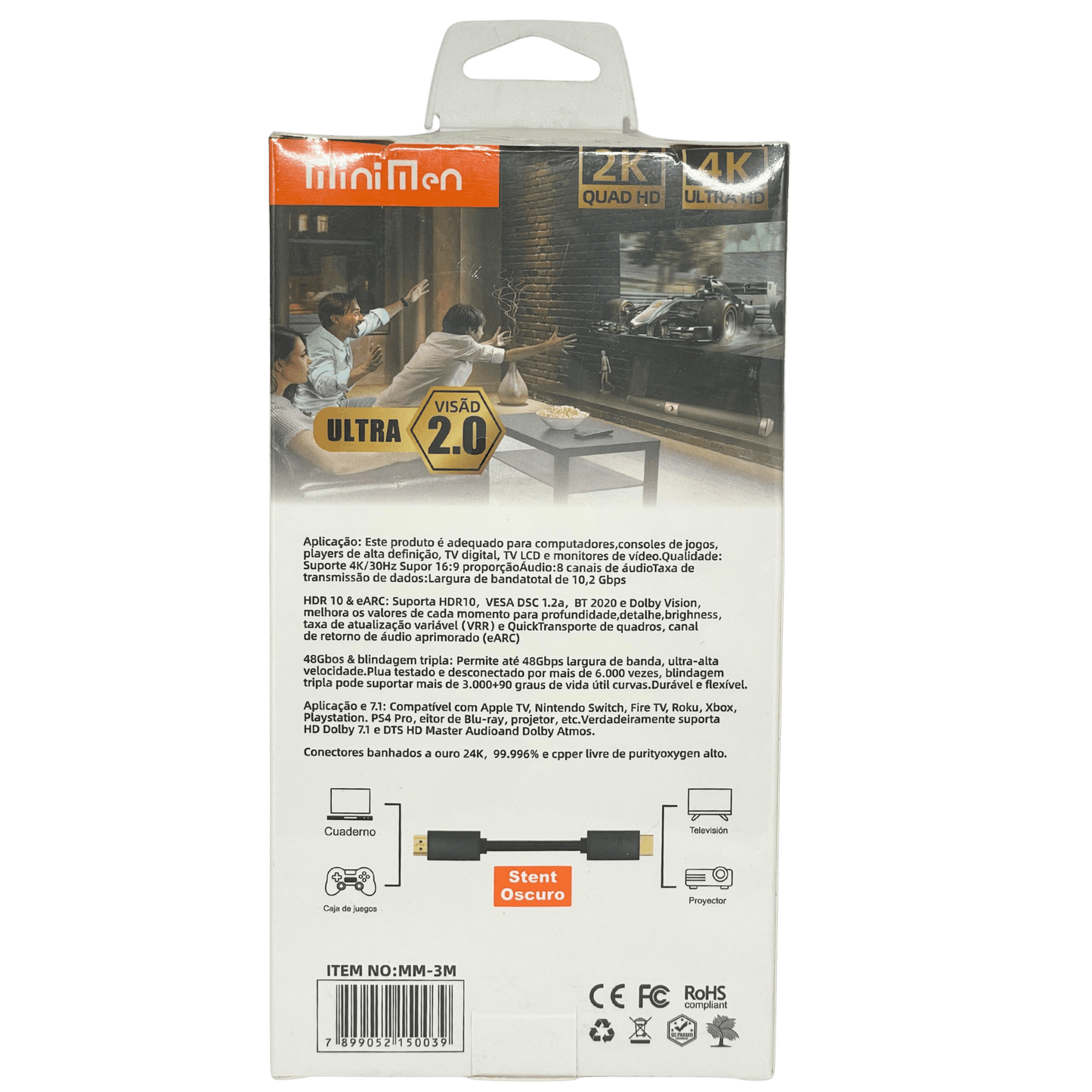 Cabo HDMI 3 metros MM-3M