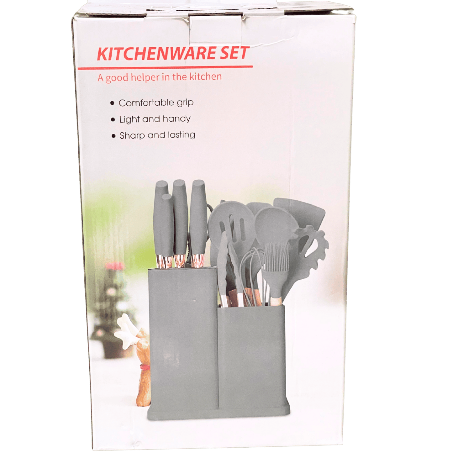 Kit de Utensílios com Faqueiro e Táboa