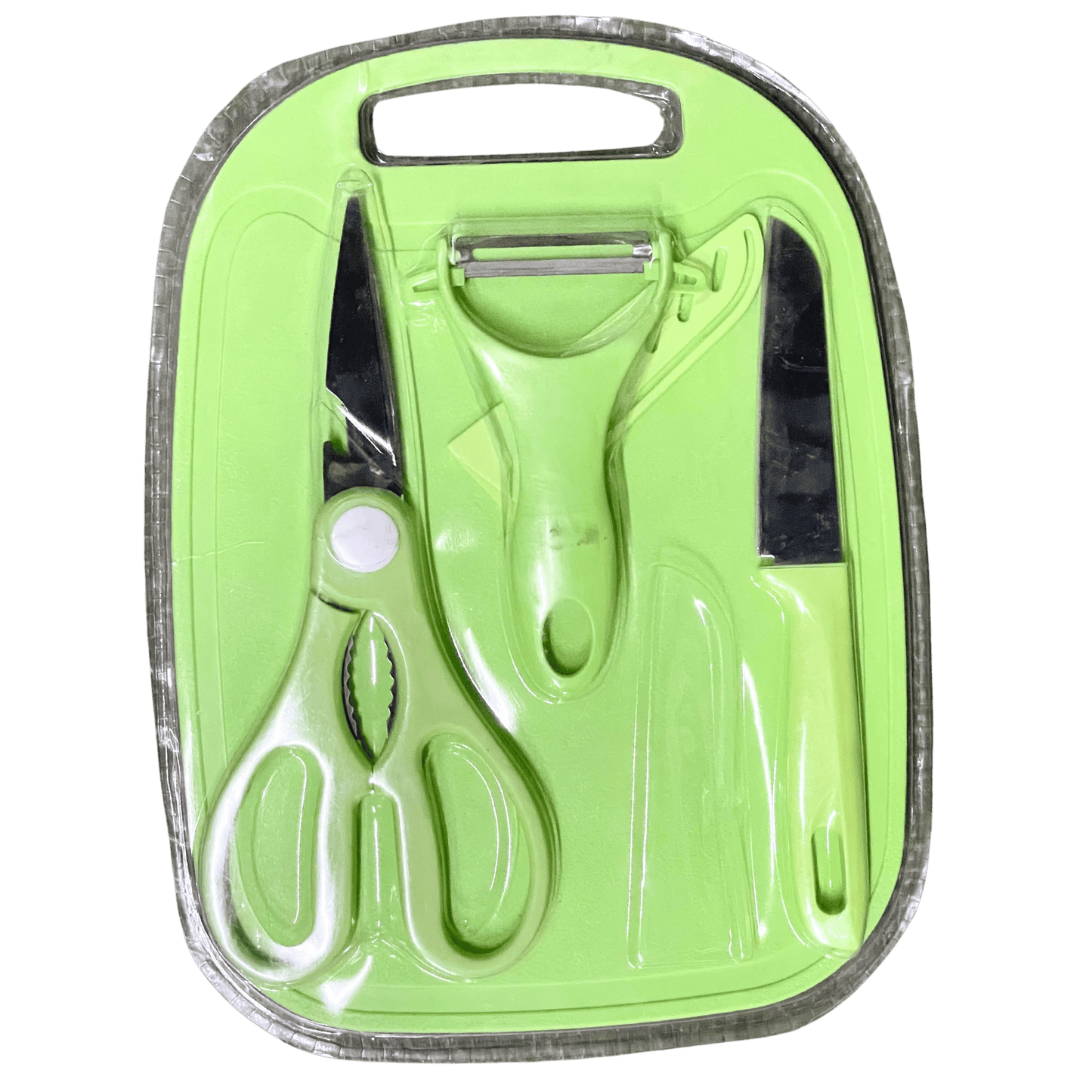 Kit Cozinha Tesoura, Descascador e Faca