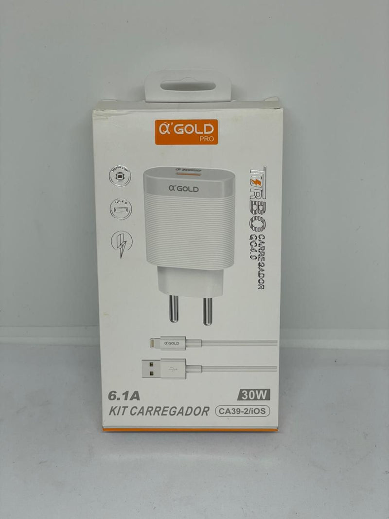 Carregador A Gold Turbo iOS Rápido para iPhone e iPad