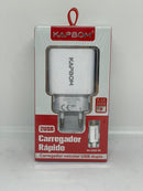 Carregador Kapbom Turbo V8 Rápido para Celulares e Dispositivos