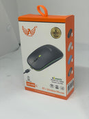 Mouse Sem Fio Recarregável AG-690C USB Óptico Compacto