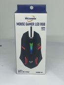 Mouse Gamer com Fio MO-W-V02 RGB Óptico Preciso