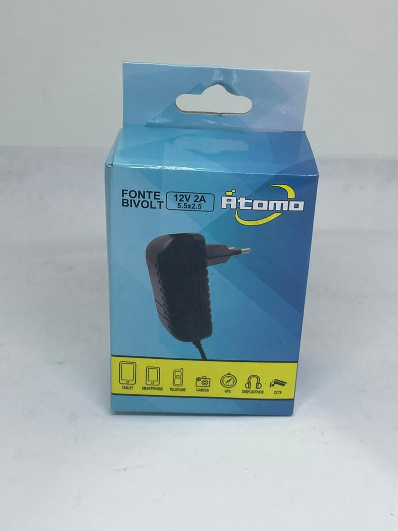 Fonte 12V 2A Adaptador Carregador Universal