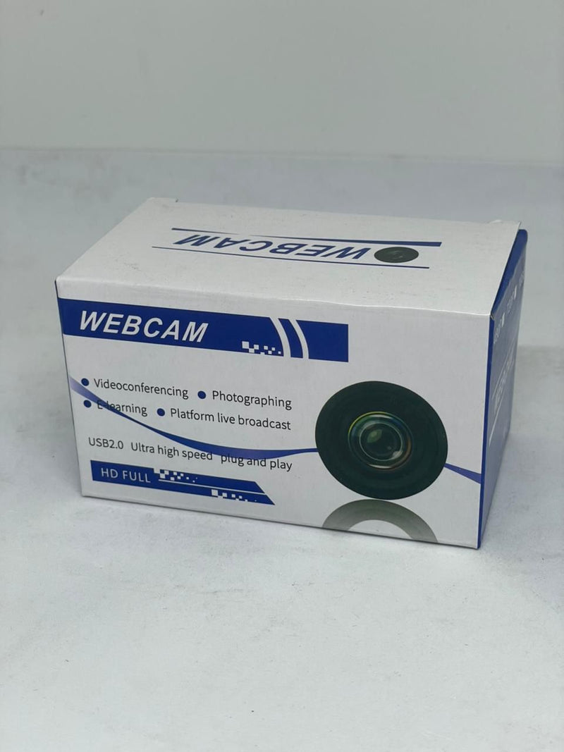 Webcam USB Full HD 1080p — Vídeo Claro e Microfone Integrado