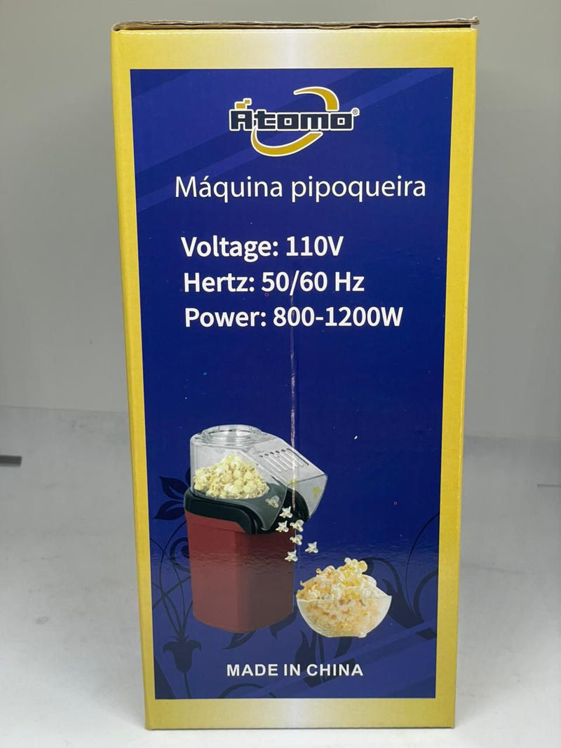 Pipoqueira Elétrica 110W — Rápida, Prática e Sem Óleo