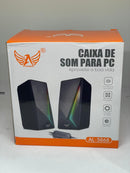 Caixa de Som para PC Altomex AL-3868 — Áudio Potente com LED