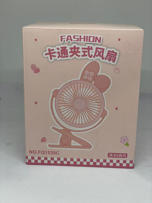 Ventilador Portátil com Pegador para Mesa — Silencioso, Recarregável e Compacto