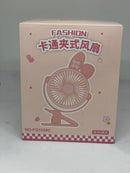 Ventilador Portátil com Pegador para Mesa — Silencioso, Recarregável e Compacto