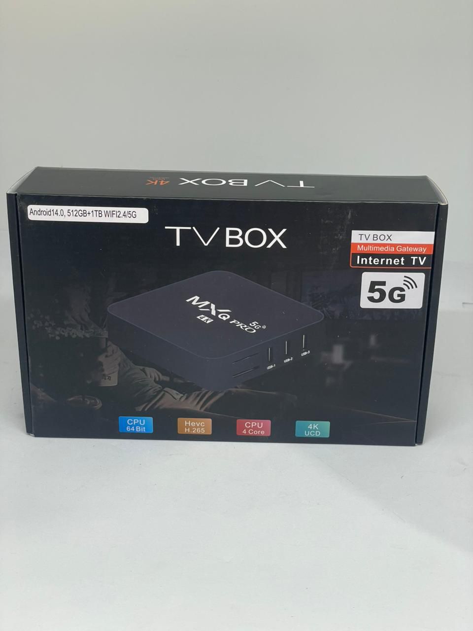 TV Box Android 4K Wi-Fi — Transforme Sua TV em Smart TV com Netflix e YouTube