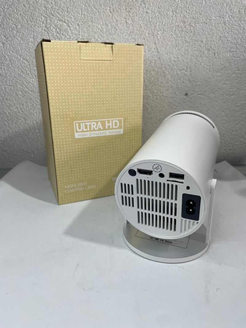 Projetor HY300 com Android — 4K, Wi-Fi, Tela Grande e Smart TV Integrada