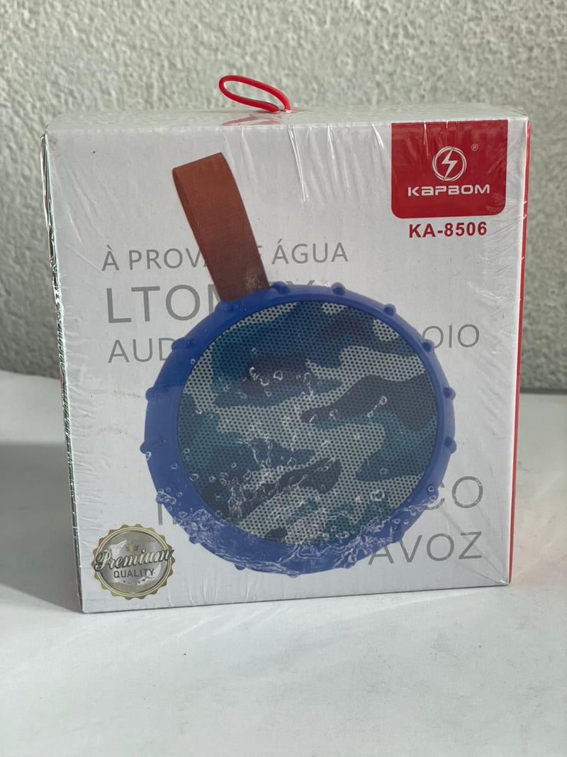 Caixa de Som KA-8506 — Bluetooth, Portátil e Potente com LED