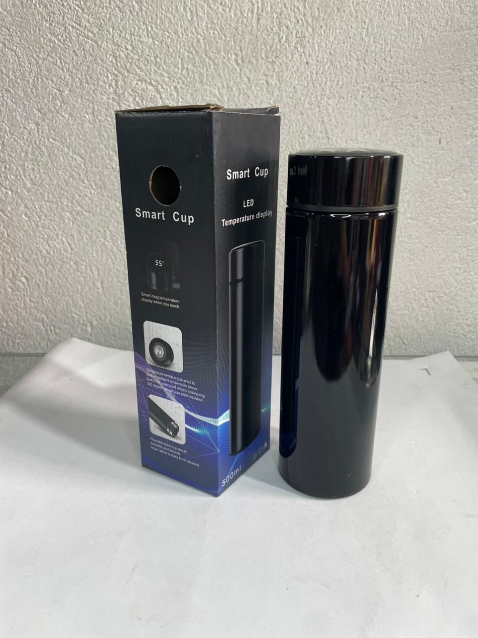 Garrafa Térmica Digital 500ml — Mantém Bebidas Quentes ou Frias com Display de Temperatura