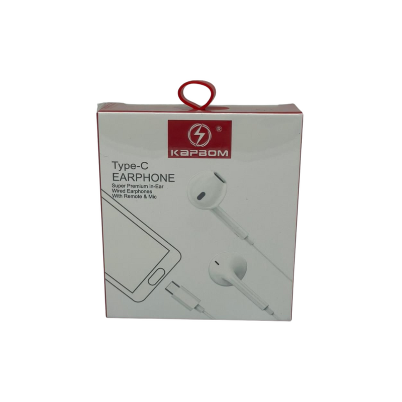 Fone com Fio Tipo-C – Som de Qualidade e Conexão Direta