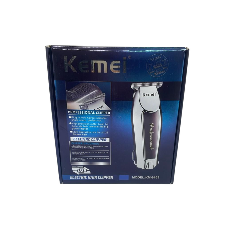 Máquina de Acabamento Kemei KM-9163 – Precisão e Potência na Palma da Mão