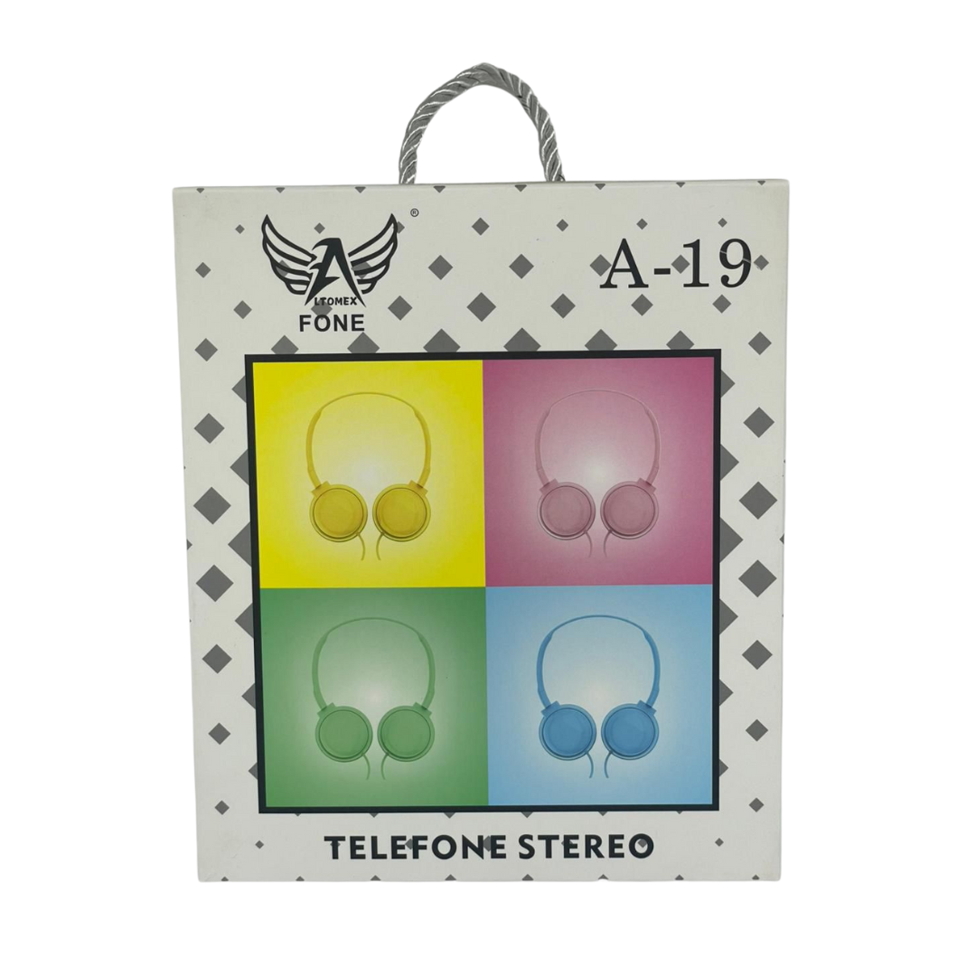 Fone Altomex A-19 com Fio (P2) – Conforto e Qualidade em Várias Cores